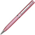 Lanier Pink Ballpoint Pen - Pink Accents and Shiny Chrome Ring & Parts with Medium Tip 0.7mm Cross Style Refill