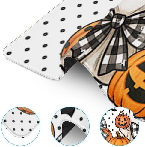 Britimes Large Mouse Pad, Mouse Pad, 31.5 x 15.7 Inch, Halloween Cute Ghost