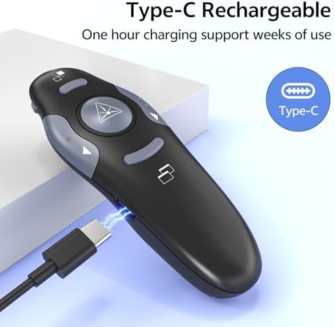 Wireless PowerPoint Presentation Clicker with Protective Storage Case