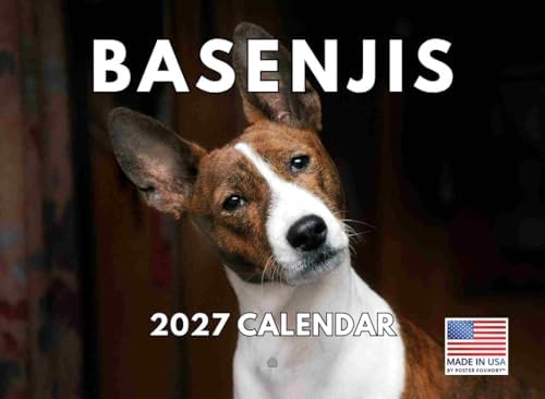 Basenji Calendar 2027 Monthly Wall Calender 12 Month