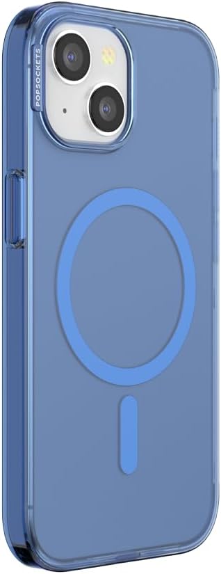 PopSockets iPhone 15 Pro Phone Case with MagSafe- Vermeer Blue | Magnetic, Wireless Charging, Camera & Drop Protection, Light Blue, Baby, iPad, Removable, Popper