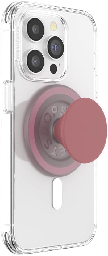 PopSockets Phone Grip for MagSafe, Magnetic Holder- Clay | Removable, For Kindle / Android / iPhone, With Magnet, Pink, Western, Boho, Aesthetic