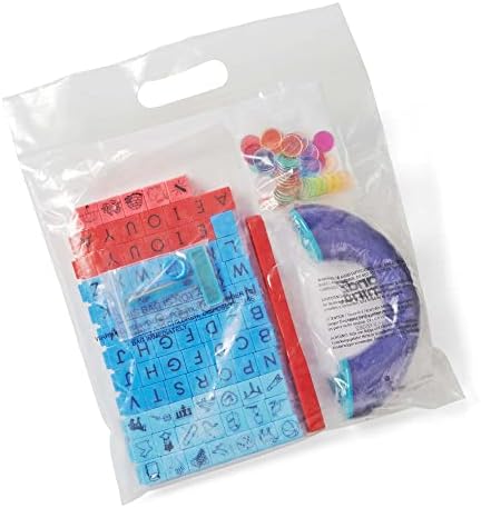 hand2mind Literacy Take Home Manipulatives Kit, Includes FingerFocus Highlighters, Phoneme Phone, Reading Rods Phonemic Awareness Linking Cubes, Magnetic Wand and Chips, Reading Tools (139 Pieces)