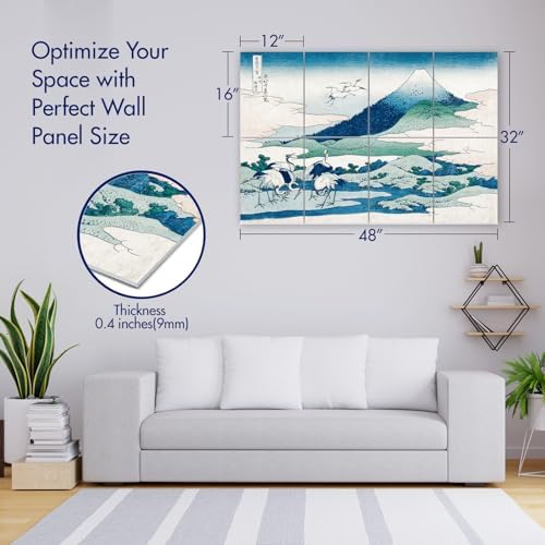 PINWELIFE® Masterpiece Acoustic Art Panels, 8-Pack 12"×16" Sound Absorbing Panels, Decorative Acoustic Wall Art, Noise and Echo Cancelling for Home Studio/Office, Nano Tape Included
