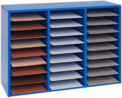 Really Good Stuff Classroom Blue Mail Center, 27 Slots