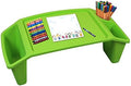Basicwise Kids Lap Desk Tray, Portable Activity Table, Green
