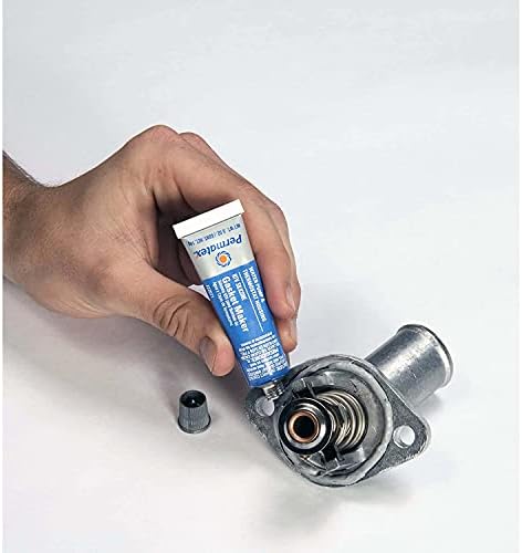 Permatex 22071 Water Pump and Thermostat RTV Silicone Gasket, 0.5 oz., 0.5 Ounce, Blue (Pack of 6)