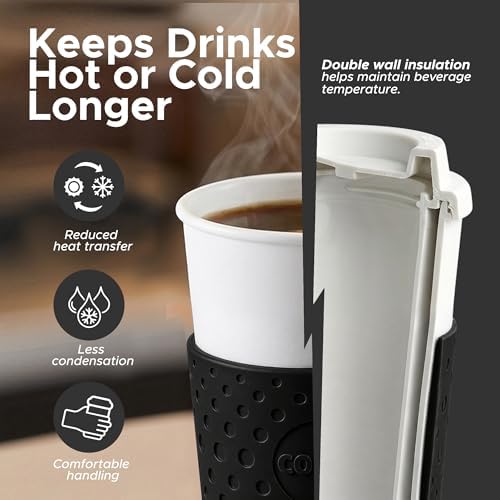 Copco Acadia Travel Mug, 16 Oz - Black, Set of 3