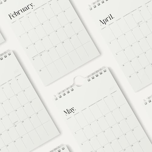 Karto Small Wall Calendar 2026-2027 6x9 in - New Beige