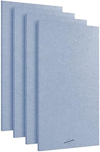 Acoustic Panels, 4 Pack ROOM KIT, Large, 46" x 23", Pale Blue