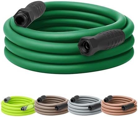 Flexzilla Colors SwivelGrip Garden Hose 5/8 in. x 25 ft., Lightweight All-Weather Water Hose, Durable and Flexible, Leak-Free Connections, Forest Green