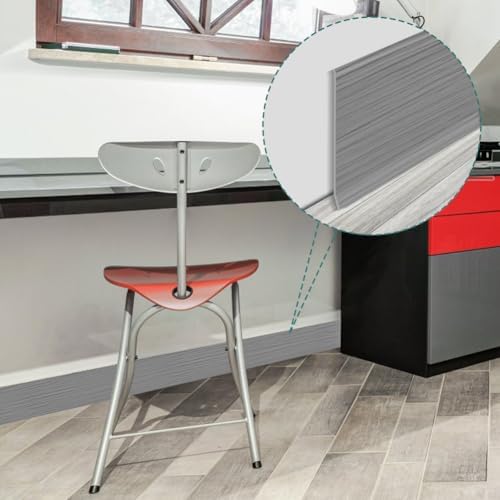 LSGCQ Vinyl Baseboard Molding Trim 4 Inch Self-Adhesive Vinyl Wall Base