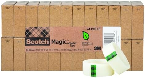 Scotch Magic Greener Tape, 0.75 in .x 900 in., 24 Rolls