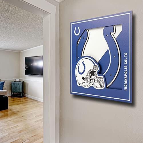 YouTheFan NFL Indianapolis Colts 3D Logo Series Wall Art