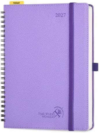 POPRUN 2027 Planner, Large 8.5" x 10.5" Weekly Calendar, Day Planner 2027