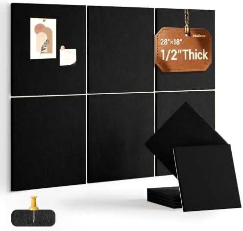 Felt Bulletin Board Tiles 1/2" Thick