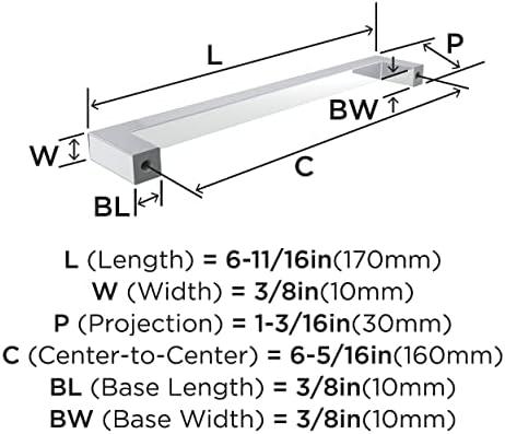 Amerock 25 Pack 6-5/16" Monument Polished Chrome Drawer Pull
