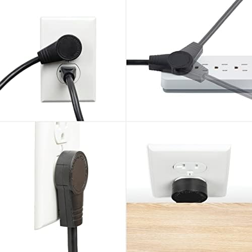 StarTech 3ft Power Extension Cord, 16AWG, Black (RTPAC1013)