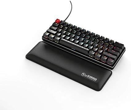 Glorious Soft Padded Gaming Wrist Rest (Compact (Slim), Black)