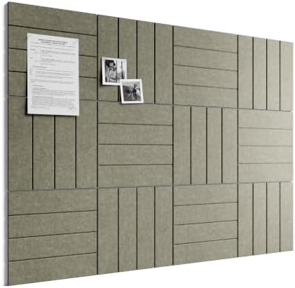Bumusty 48" x 36" Large Cork Board Alternative, Earth Brown