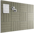 Bumusty 48" x 36" Large Cork Board Alternative, Earth Brown