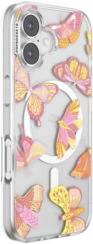 PopSockets iPhone 17 Phone Case with MagSafe- Sunset Mariposa