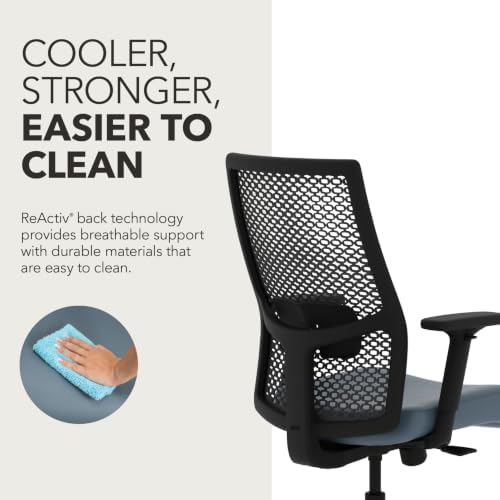 HON Ignition 2.0 ReActiv Ergonomic Office Chair, Lumbar Support, Nimbus