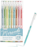9 Colored Gel Pens Set, 0.6mm Fine Point for Black Paper & White Paper, Pens for Journaling, Adult Coloring Books, Bible, Drawing, Note Taking, Art & Journaling Supplies (Morandi-Cheerful Color)