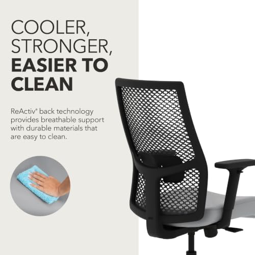HON Ignition 2.0 ReActiv Ergonomic Office Chair, Lumbar Support, Steel