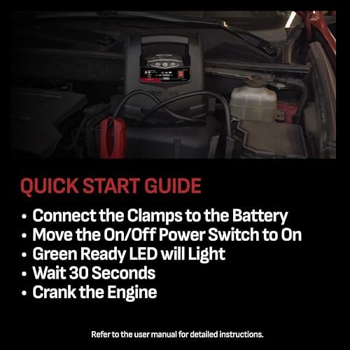 Schumacher Electric 1200A Lithium Car Battery Jump Starter and Power Station, 4-in-1 Solution, 150-PSI Air Compressor, 2.4A USB Charging, for 12V Power Sport, Automotive, and Marine Batteries, SL1562