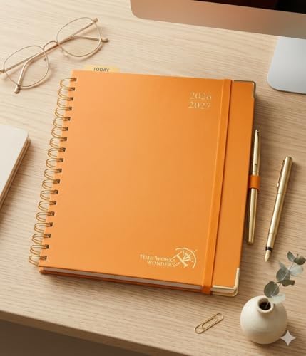 POPRUN 2026-2027 Weekly Planner 10" x 8"Weekly and Monthly Planner Calendar