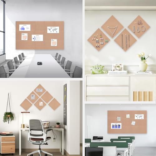 48" x 36" Large Felt Bulletin Board 1/2" Thick, Salmon Pink