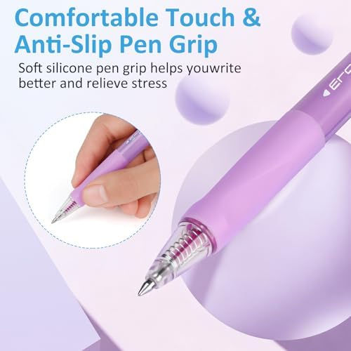 Solati 36 Colors Erasable Gel Pens, Fine Point 0.7mm Colored Erasable Pens, Make Mistakes Disappear, Assorted Color Inks for Writing, Journaling, Taking Notes, School Office Home (36 colors)