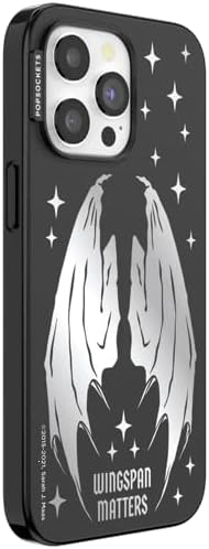 PopSockets iPhone 15 Pro Max Phone Case w/MagSafe- Wingspan | Magnetic, Wireless Charging, Camera & Drop Protection, Bookish, Acotar, Throne, Glass, Sarah
