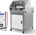 VEVOR Electric Paper Cutter, Metal Programmable Paper Cutter Machine, 17.99 inch Cutting Width, 2.28 inch Cutting Thickness, Electric Hydraulic Guillotine Trimmer with Infrared Function & Spare Blade