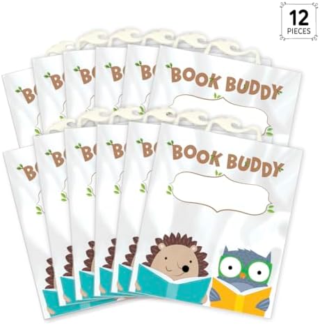 CTP Woodland Friends Book Buddy Bags 12-Pack 12 Bags with snap Closure Handles (Creative Teaching Press 11171)
