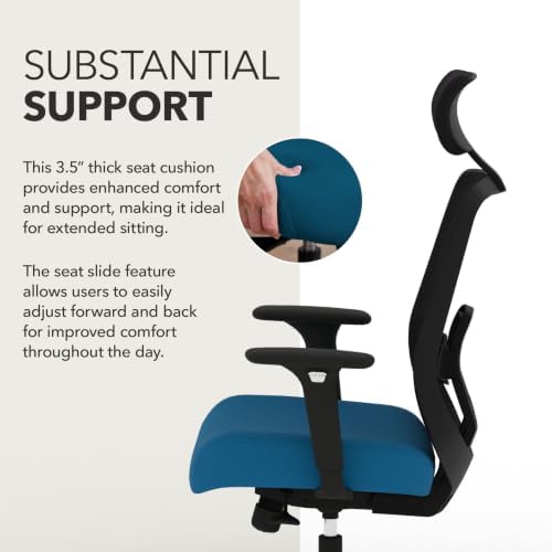 HON Altern Ergonomic Office Chair, Office Desk Computer Chair, Peacock