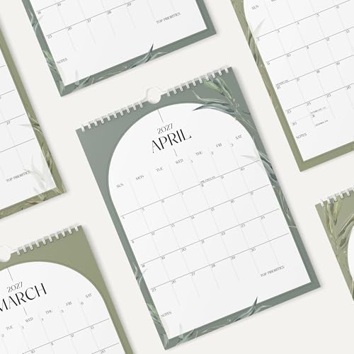 Karto Wall Calendar 2026-2027 11x17 in - Boho Greenery