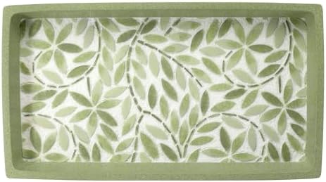 Avanti Linens Accessories Bathroom Essentials, Vanity Tray, Green