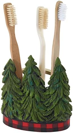 Avanti Linens - Toothbrush Holder, Resin Countertop Accessories, Christmas Decorations (Snowmen Gathering Collection)