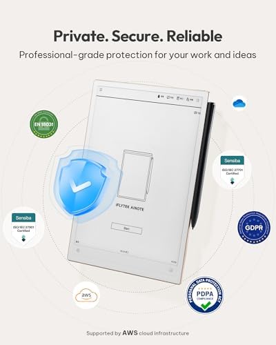 iflytek AINOTE 2, 10.65" E Ink Tablet with Recording & AI Meeting Summaries