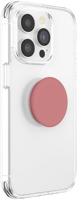 PopSockets Adhesive Phone Grip, Holder- Clay | Secure Comfortable Hold, Anti-Drop, Kickstand, Pink, Electronic Accessories, For iPad/Kindle/iPhone/Android