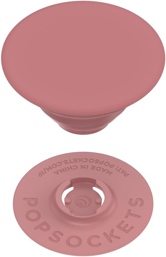 PopSockets Adhesive Phone Grip, Holder- Clay | Secure Comfortable Hold, Anti-Drop, Kickstand, Pink, Electronic Accessories, For iPad/Kindle/iPhone/Android