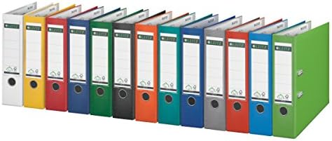 Leitz Lever Arch File, Light red, A4, 80mm Width, Plastic, 10100020
