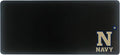 US Naval Academy Classic Cloth Desk Mat, Durable Office Supplies, Non-Slip Base, Responsive Desk Pad with Smooth Cloth Surface, Black