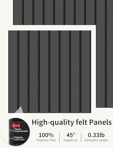 48" x 24" Cork Board Alternative, 8 Pack Felt Bulletin Board Tiles with 30 Adhesive Tabs Wall Push Pin Board for Office Classroom Bedroom Decor
