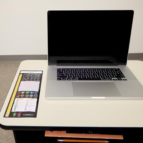 Really Good Stuff Vertical Chalkboard-Style Desktop Helpers, Vinyl