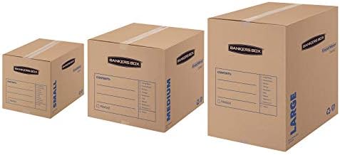 Bankers Box Small Moving Box 15 Pack, Pre-Printed for Labeling, 16.5-in x 12.25-in x 12.675-in (7713802)