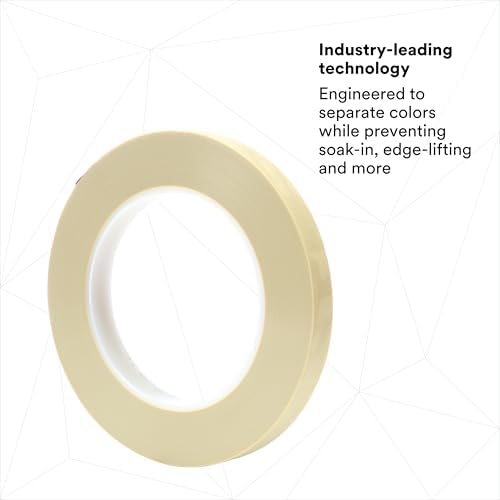 3M Scotch Fine Line Tape 218, Green, 1/2 in x 60 yd, 5.0 mil, 1 Roll