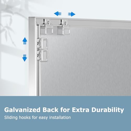 Magnetic Whiteboard, 24" x 18" Dry Erase White Board for Wall